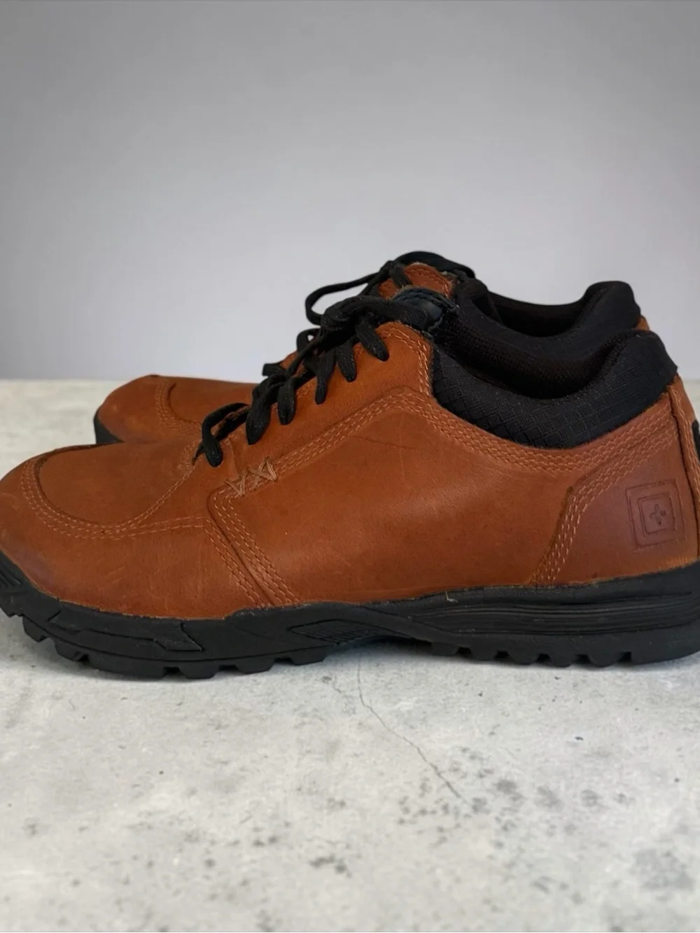 5.11 Tactical CCW Field Ops Lace Up Leather Shoes Men 8.5 Dark Brown 141101